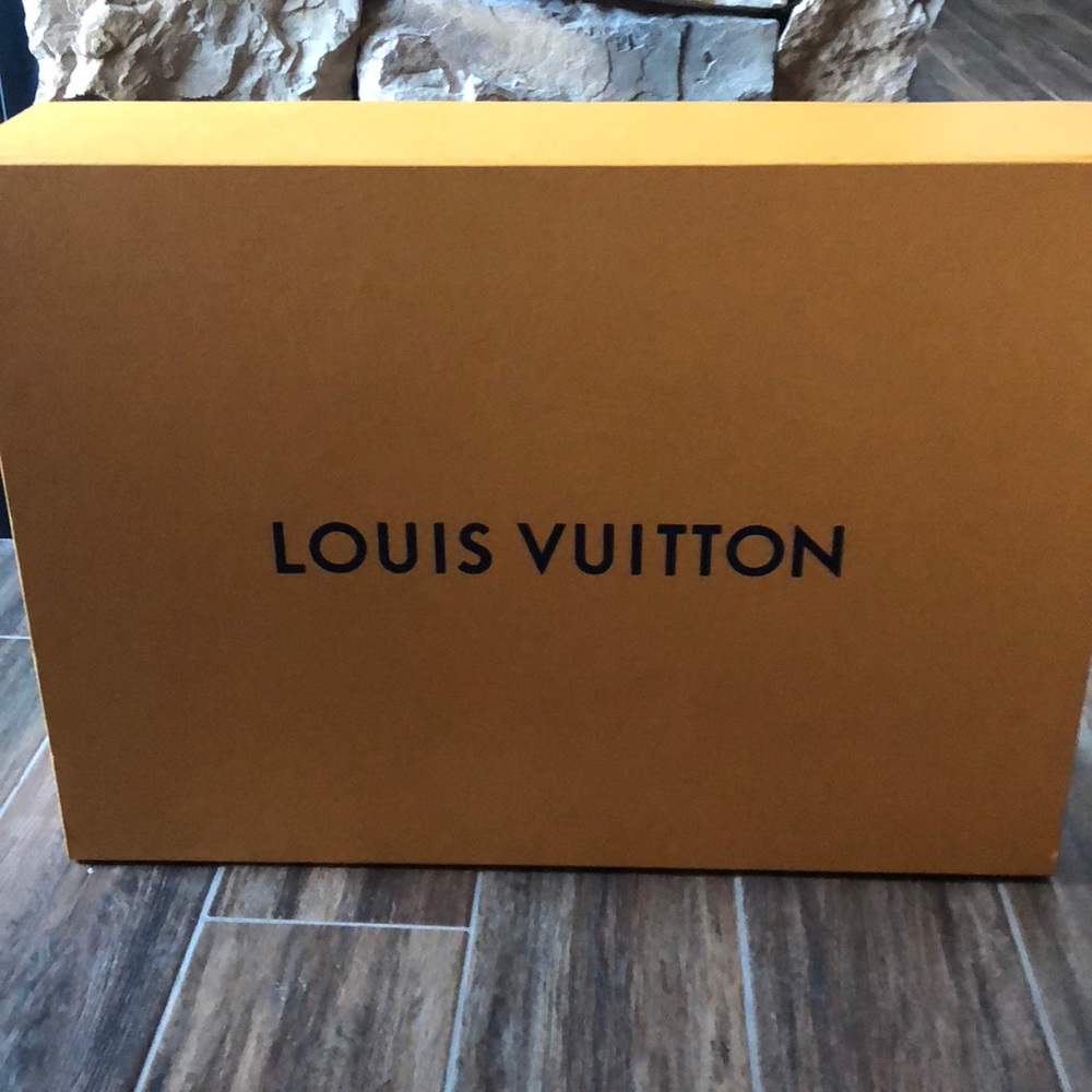 Louis Vuitton Purse box and dust back with ribbon